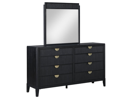 Brookmead Black Dresser and Mirror - Ornate Home