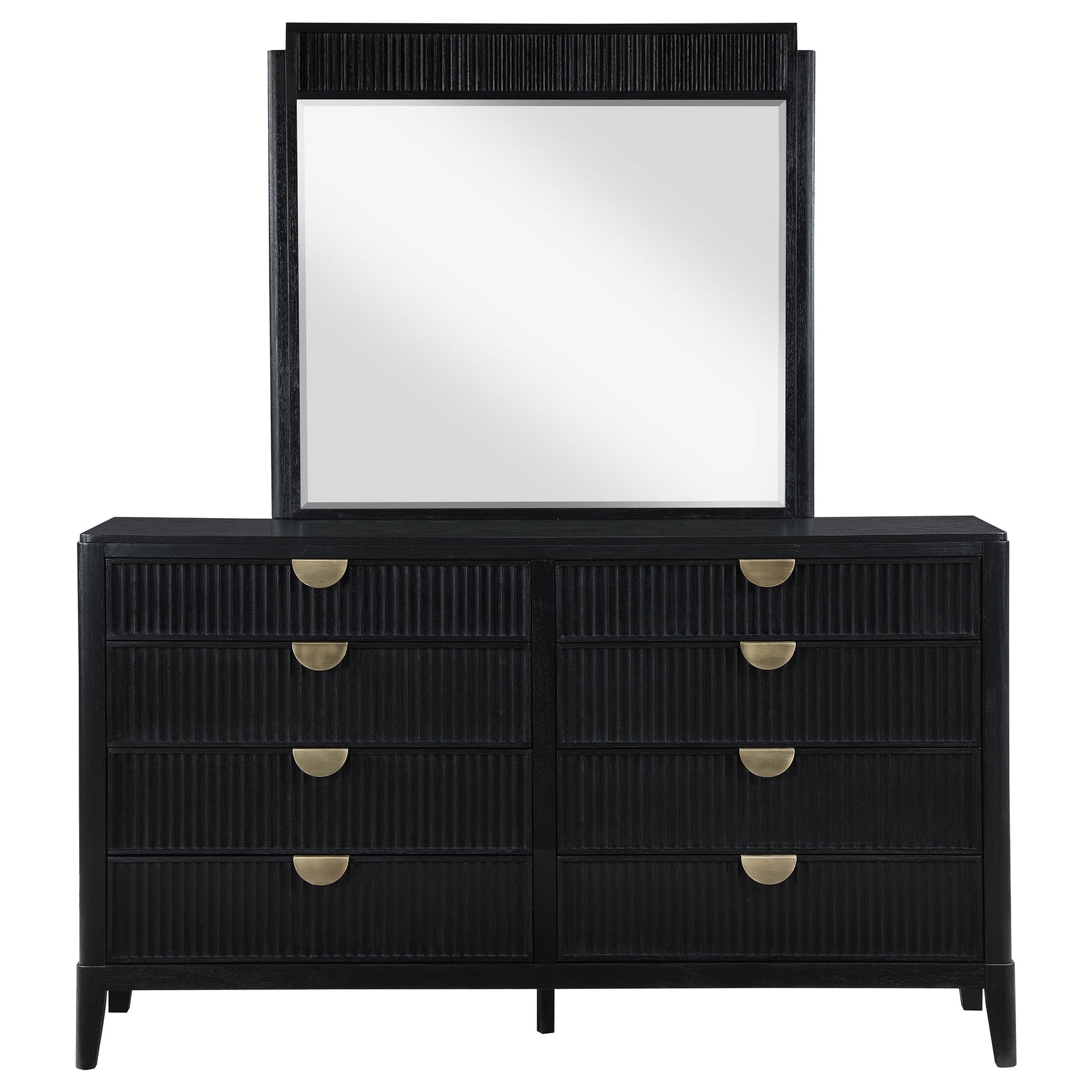 Brookmead Black Dresser and Mirror - Ornate Home