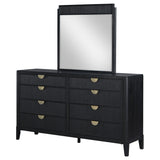 Brookmead Black Dresser and Mirror - Ornate Home