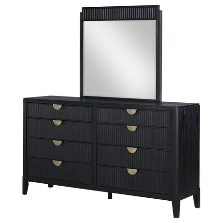 Brookmead Black Dresser and Mirror - Ornate Home