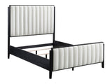 Brookmead Black Eastern King Upholstered Panel Bed - Ornate Home