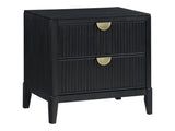 Brookmead Black Nightstand - Ornate Home