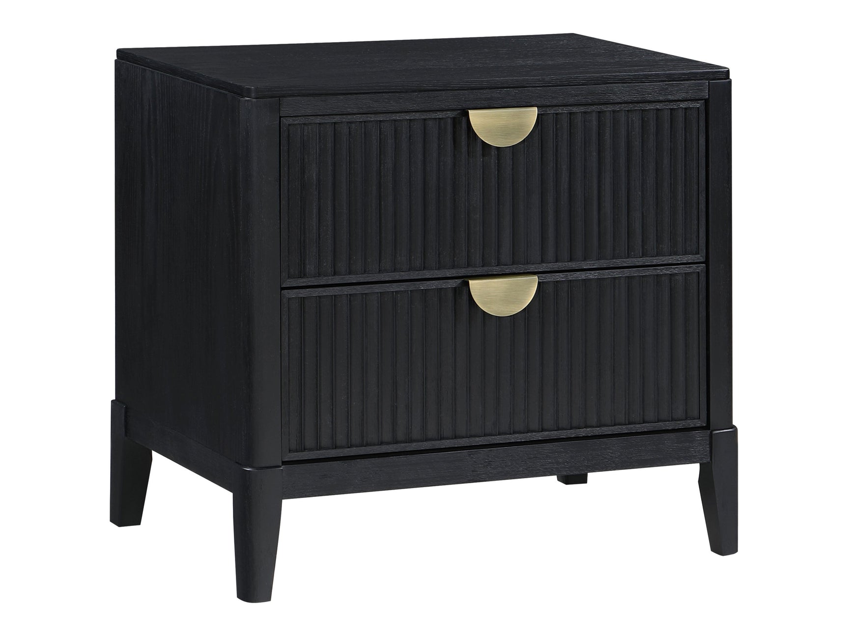 Brookmead Black Nightstand - Ornate Home