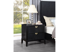 Brookmead Black Nightstand - Ornate Home