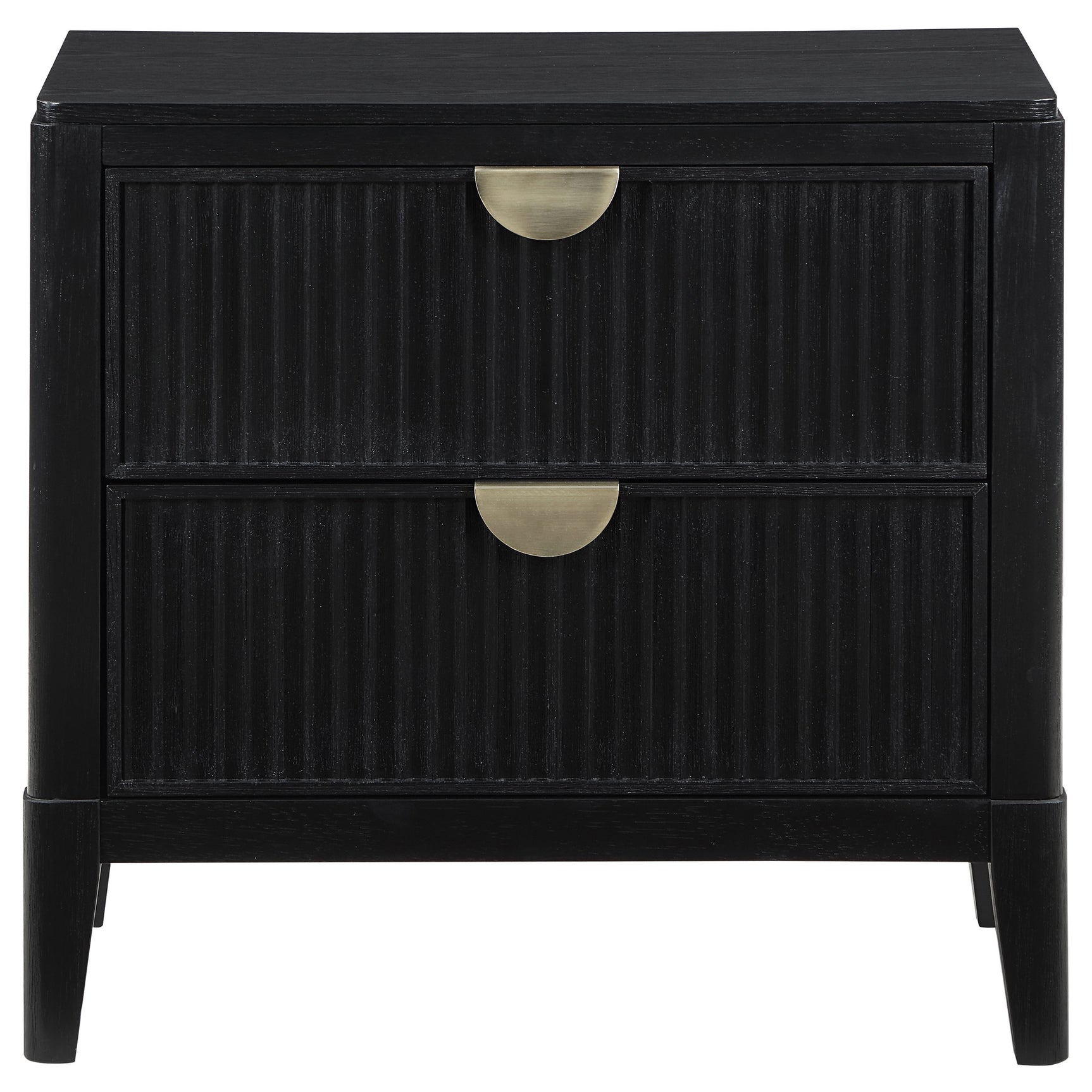 Brookmead Black Nightstand - Ornate Home