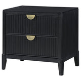 Brookmead Black Nightstand - Ornate Home