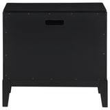 Brookmead Black Nightstand - Ornate Home
