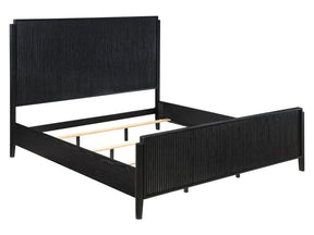 Brookmead Black Queen Panel Bed - Ornate Home