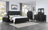 Brookmead Black Queen Panel Bed - Ornate Home