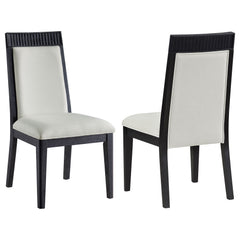 Brookmead Ivory/Black Dining Side Chair (Set of 2) - Ornate Home