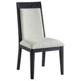 Brookmead Ivory/Black Dining Side Chair (Set of 2) - Ornate Home
