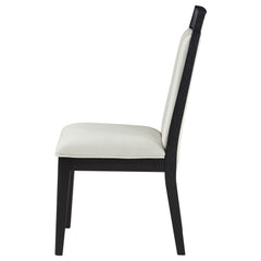 Brookmead Ivory/Black Dining Side Chair (Set of 2) - Ornate Home