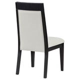 Brookmead Ivory/Black Dining Side Chair (Set of 2) - Ornate Home