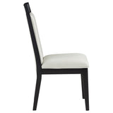 Brookmead Ivory/Black Dining Side Chair (Set of 2) - Ornate Home