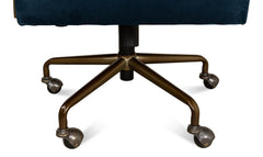 Brooks Blue Swivel Chair - Ornate Home