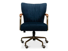 Brooks Blue Swivel Chair - Ornate Home
