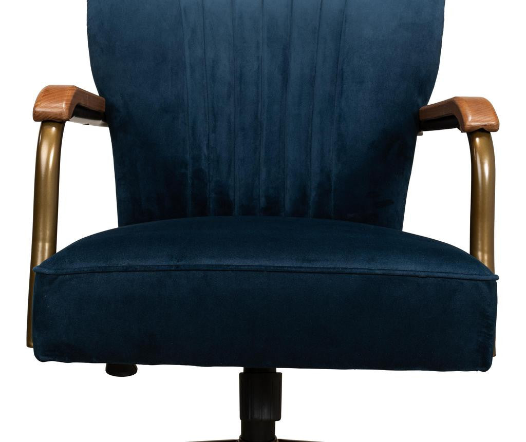 Brooks Blue Swivel Chair - Ornate Home