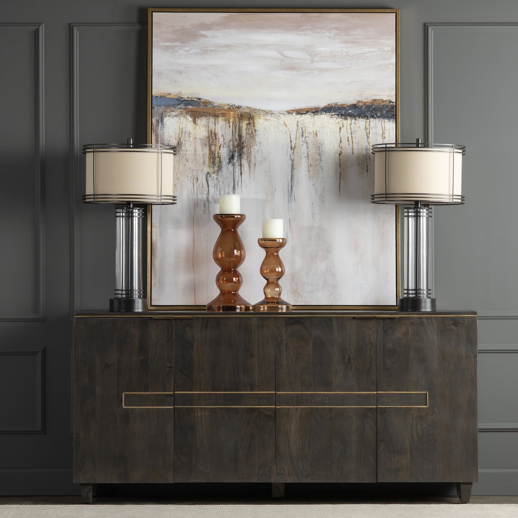 Brooks Gold/Brown Canvas