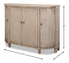 Brooks Grey Demilune - Ornate Home
