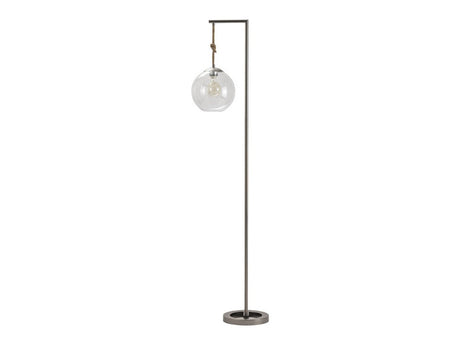 Brooks Grey/Transparent Floor Lamp - Ornate Home