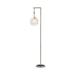 Brooks Grey/Transparent Floor Lamp - Ornate Home