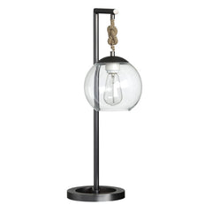 Brooks Grey/Transparent Table Lamp (Set of 2) - Ornate Home