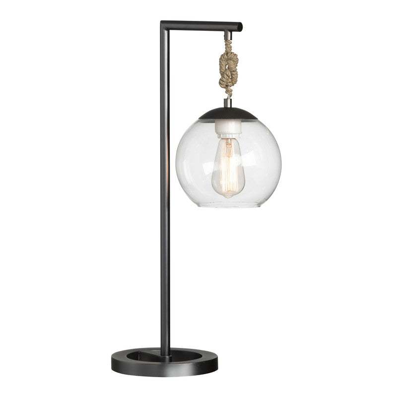 Brooks Grey/Transparent Table Lamp (Set of 2) - Ornate Home