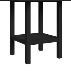Brooks Medium Brown/Black 5PC Counter Set with Table and 4 UPH Seat & Wood Back Chairs - Ornate Home