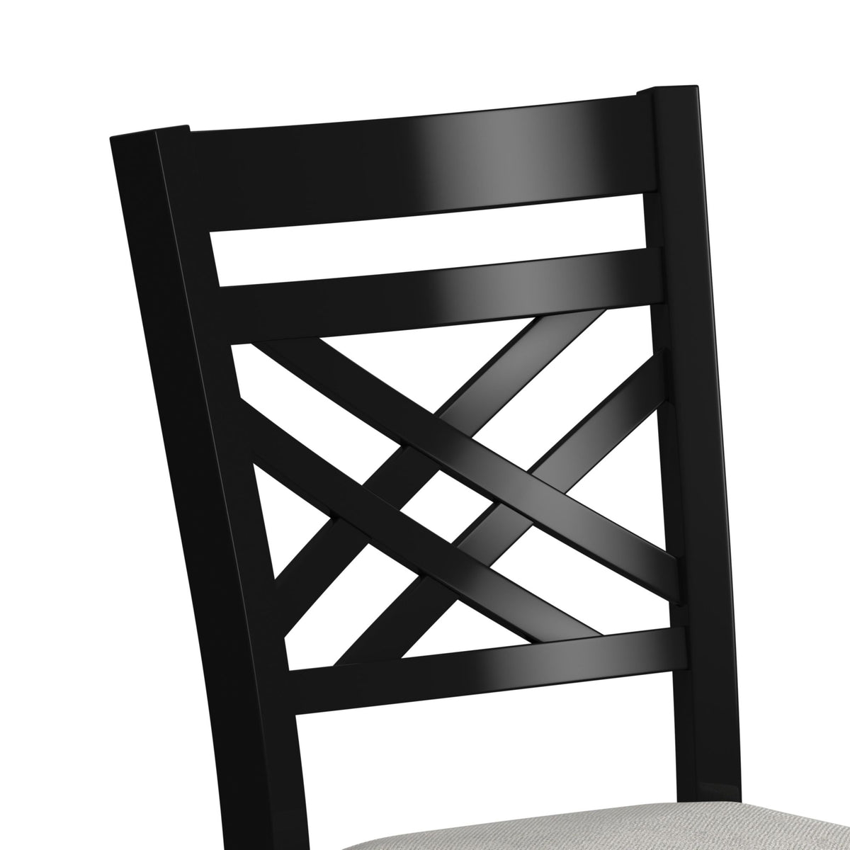 Brooks Medium Brown/Black 6PC Dining Set with Table, 4 Wood Back and UPH Seat Chairs, and Bench - Ornate Home