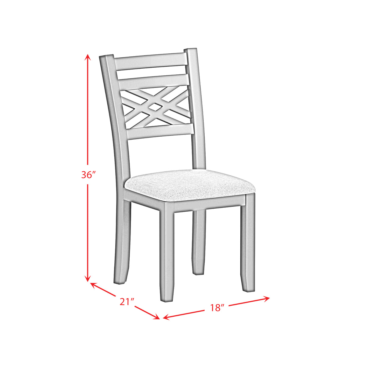 Brooks Medium Brown/Black 6PC Dining Set with Table, 4 Wood Back and UPH Seat Chairs, and Bench - Ornate Home