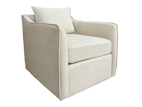 Brooks White Accent Chair - Ornate Home