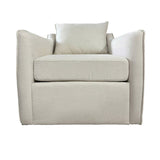 Brooks White Accent Chair - Ornate Home