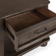 Brookside Cocoa Brown 1-Drawer End Table