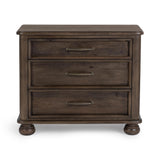 Brookside Cocoa Brown 3-Drawer Nightstand