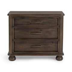 Brookside Cocoa Brown 3-Drawer Nightstand