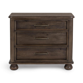 Brookside Cocoa Brown 3-Drawer Nightstand