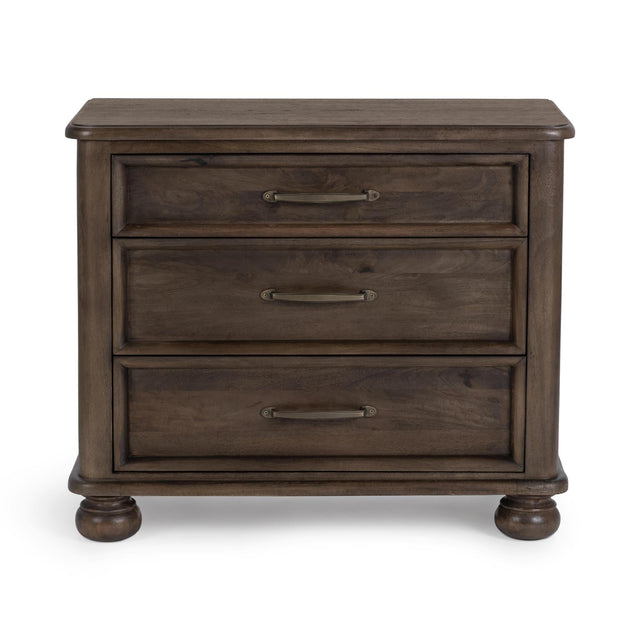 Brookside Cocoa Brown 3-Drawer Nightstand