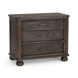 Brookside Cocoa Brown 3-Drawer Nightstand