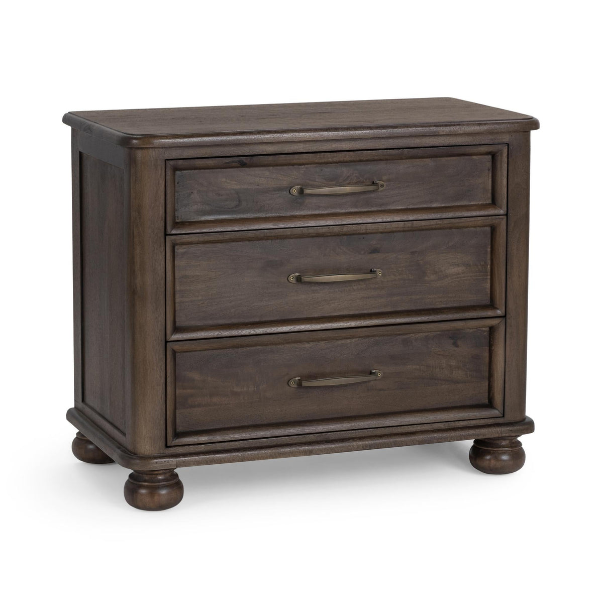 Brookside Cocoa Brown 3-Drawer Nightstand