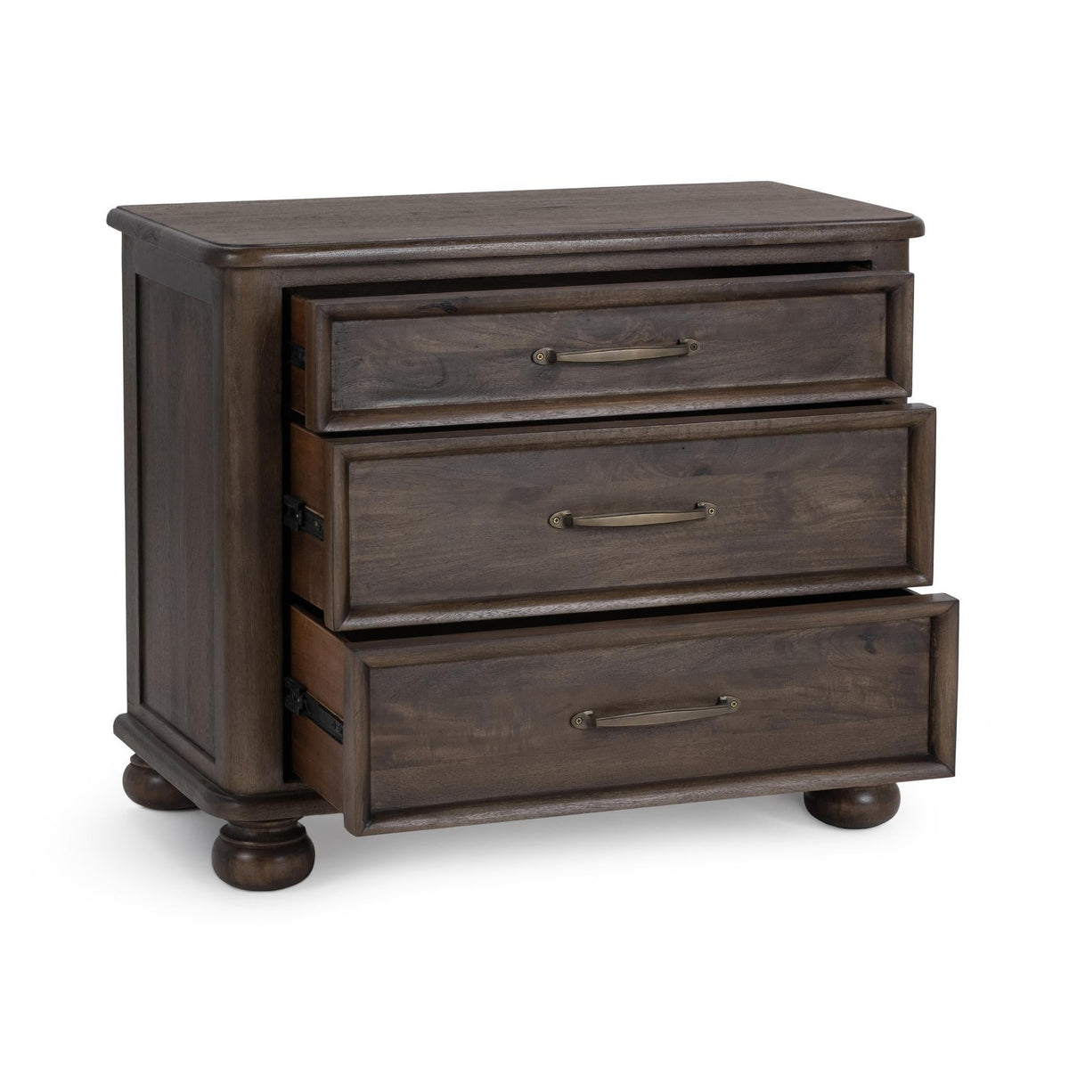 Brookside Cocoa Brown 3-Drawer Nightstand
