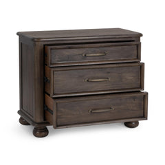 Brookside Cocoa Brown 3-Drawer Nightstand