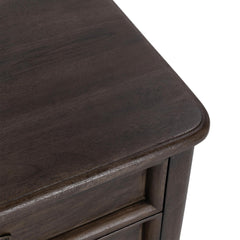 Brookside Cocoa Brown 3-Drawer Nightstand