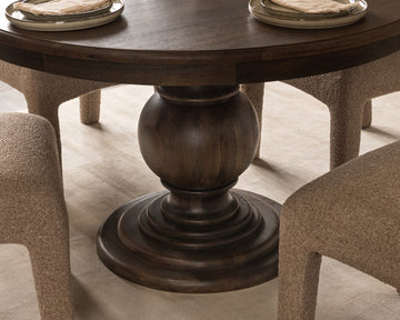 Brookside Cocoa Brown 48" Round Dining Table - Ornate Home