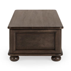 Brookside Cocoa Brown Rectangular Lift-Top Coffee Table