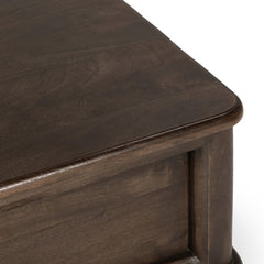 Brookside Cocoa Brown Rectangular Lift-Top Coffee Table