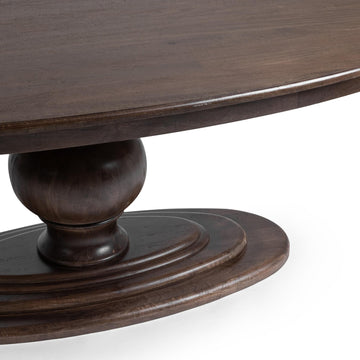 Brookside Cocoa Brown Round Dining Table - Ornate Home