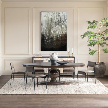 Brookside Cocoa Brown Round Dining Table - Ornate Home