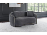 Brookside Dark Grey Loveseat - Ornate Home