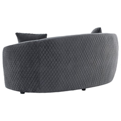 Brookside Dark Grey Loveseat - Ornate Home