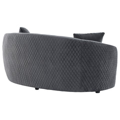 Brookside Dark Grey Loveseat - Ornate Home